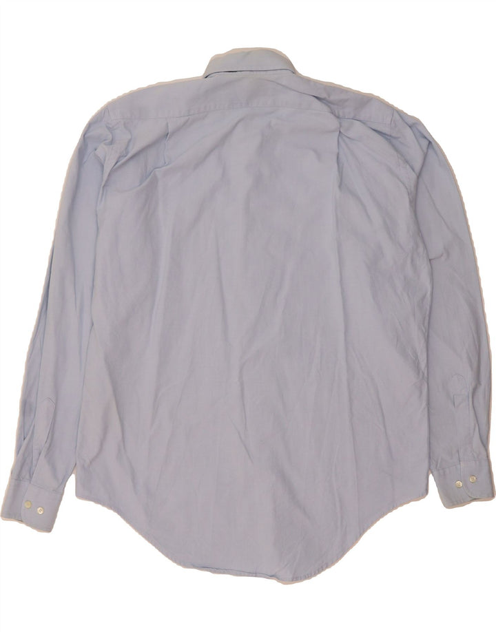 TRUSSARDI Mens Ittierre Shirt Large Blue Cotton Vintage Trussardi and Second-Hand Trussardi from Messina Hembry 