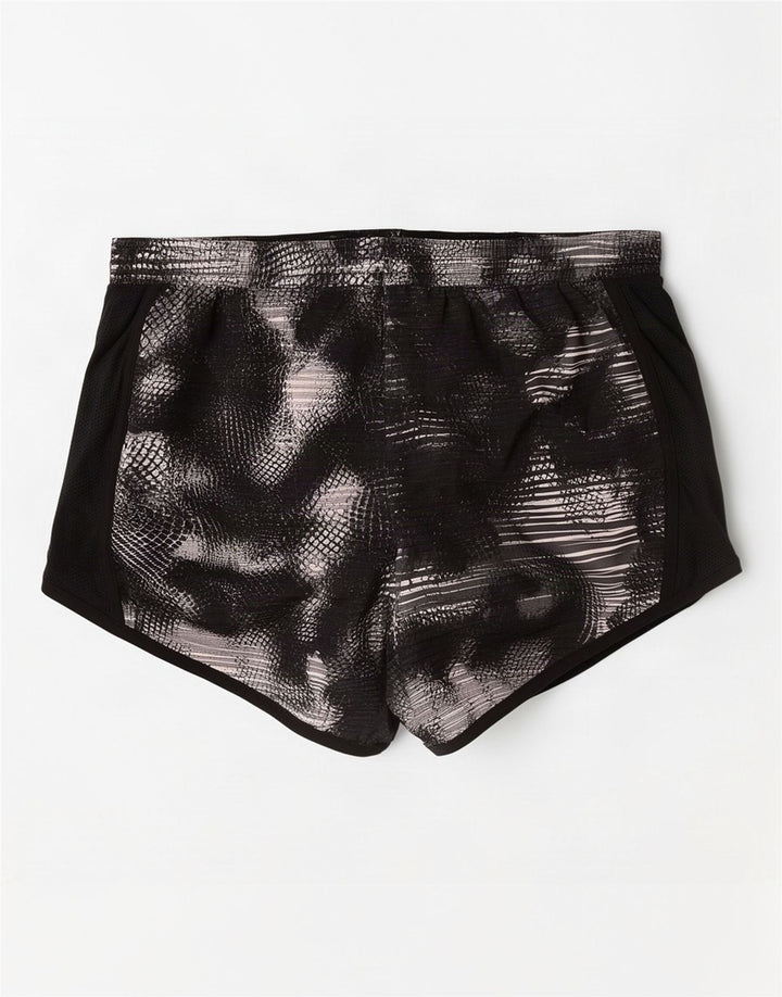 Damskie spodenki sportowe Under Armour z abstrakcyjnym wzorem UK 10, małe, czarne