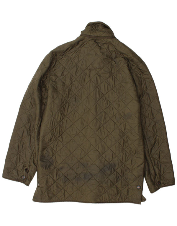 Męska pikowana kurtka Barbour UK 36 Small Green Poliamid
