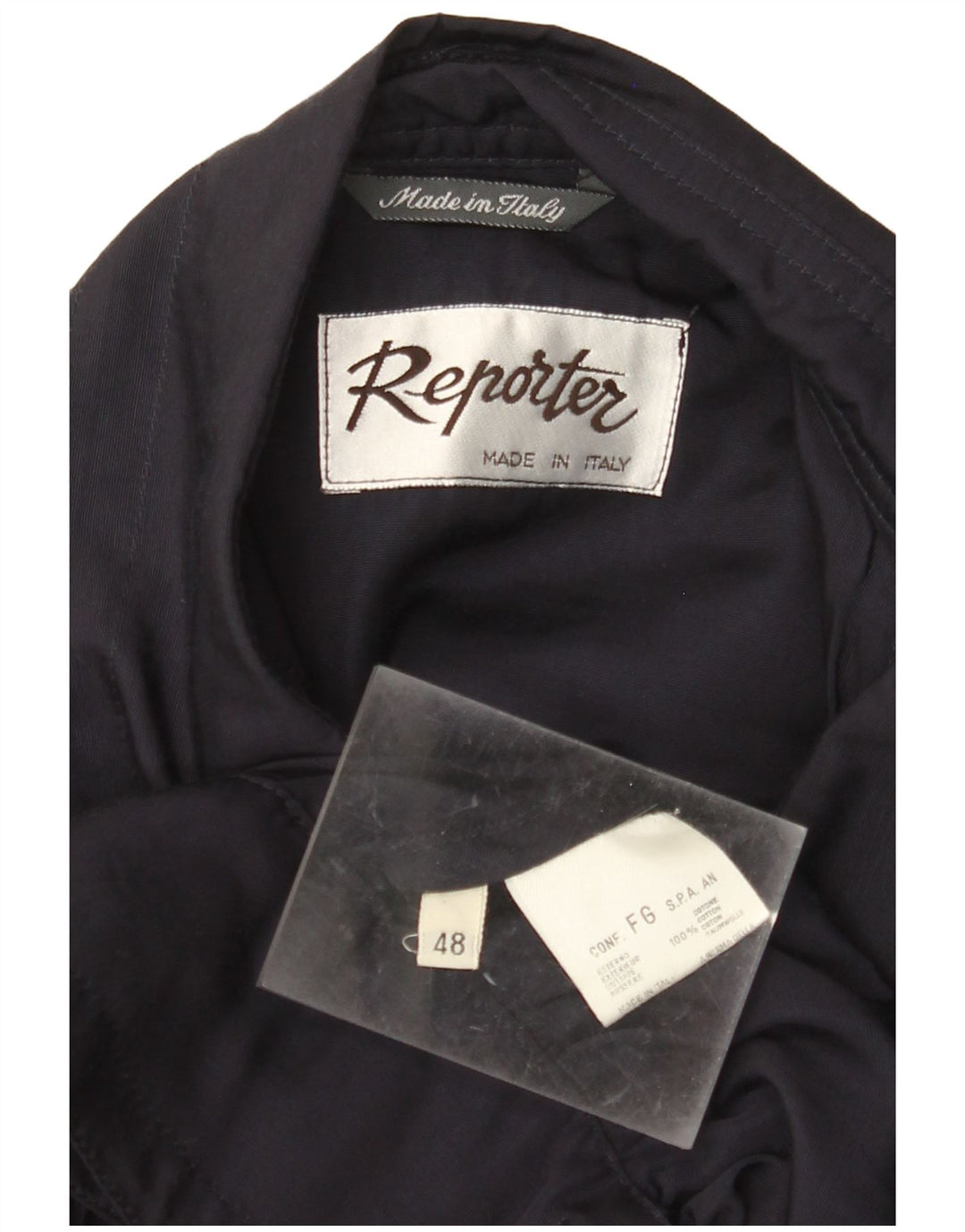 Męska kurtka bomberka wojskowa REPORTER IT 48, średnia, granatowa, bawełniana