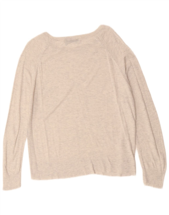 Damski sweter oversize z dekoltem w łódkę ZARA UK 10 Small Grey