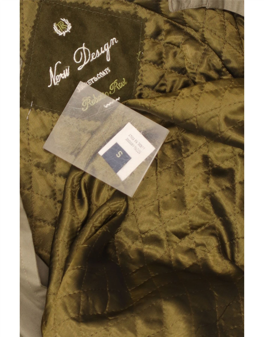 Vintage męski trencz UK 36 Small Khaki Cotton