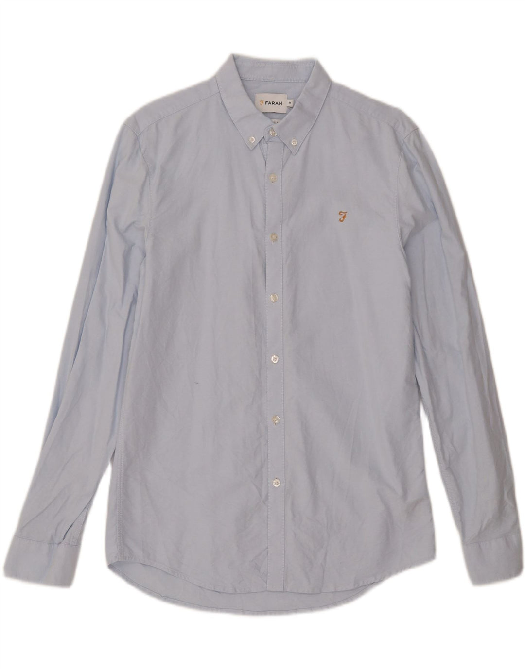 FARAH Mens Shirt Medium Blue Cotton Vintage Farah and Second-Hand Farah from Messina Hembry 