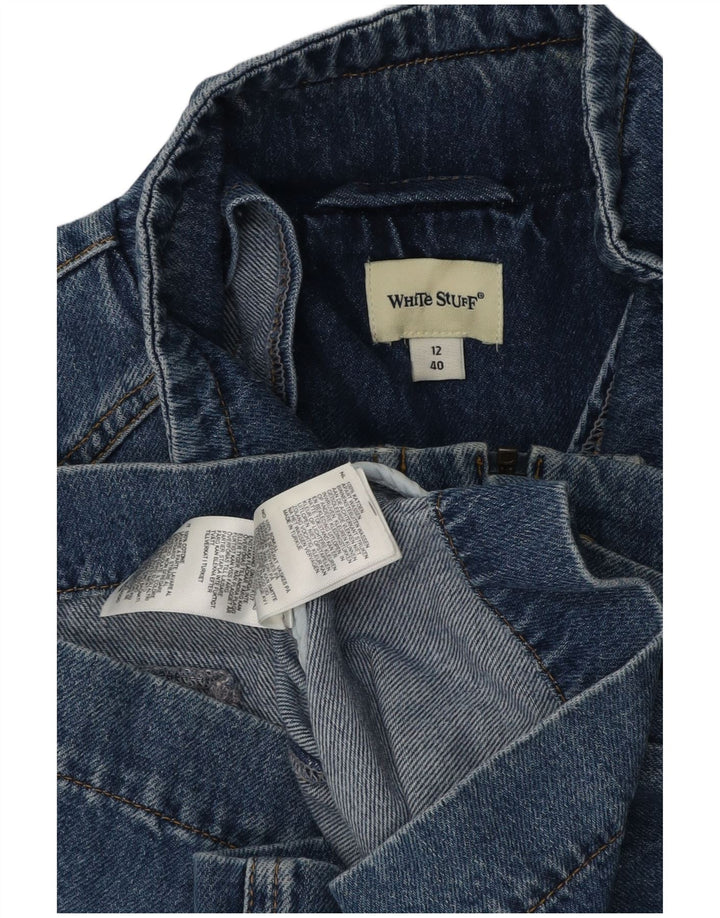 Damska kurtka dżinsowa White Stuff UK 12, średnia niebieska, bawełniana