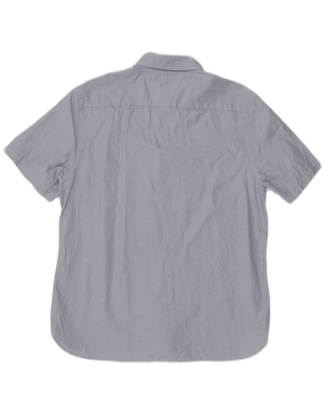 Męska koszula z krótkim rękawem TOMMY HILFIGER XL, niebieska, bawełniana