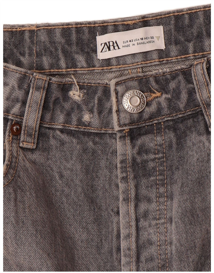 Damskie proste dżinsy Zara EU 42 Large W32 L27 Szare