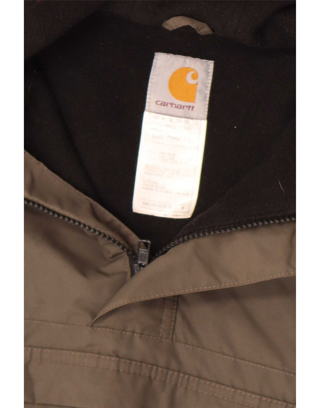 Męska kurtka Anorak z kapturem Carhartt UK 38 Średni szary nylon