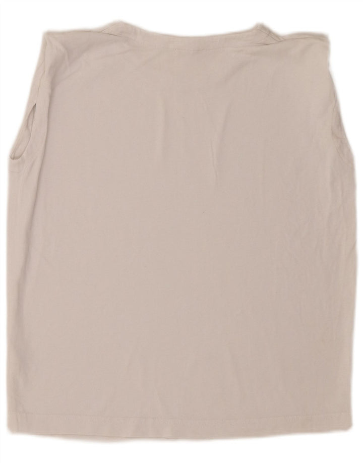 Cos Damska kamizelka oversize UK 6 XS, biała bawełna