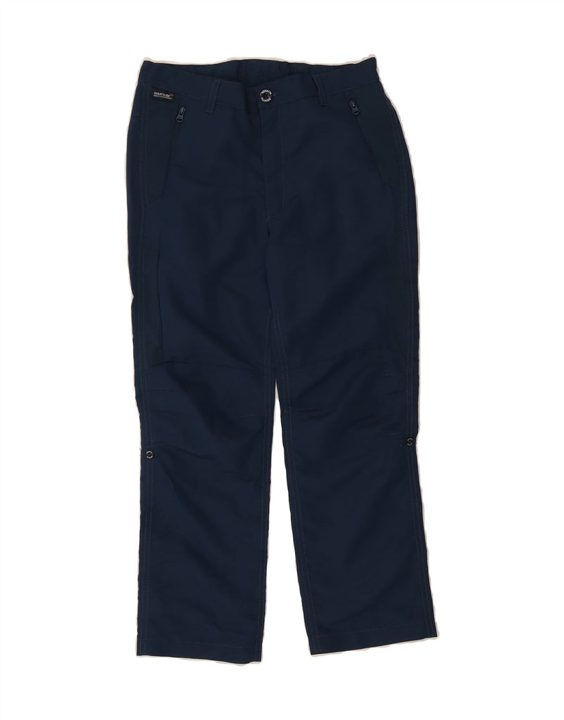 REGATTA Boys Straight Windbreaker Trousers 9-10 Years W28 L22 Blue Vintage Regatta and Second-Hand Regatta from Messina Hembry 