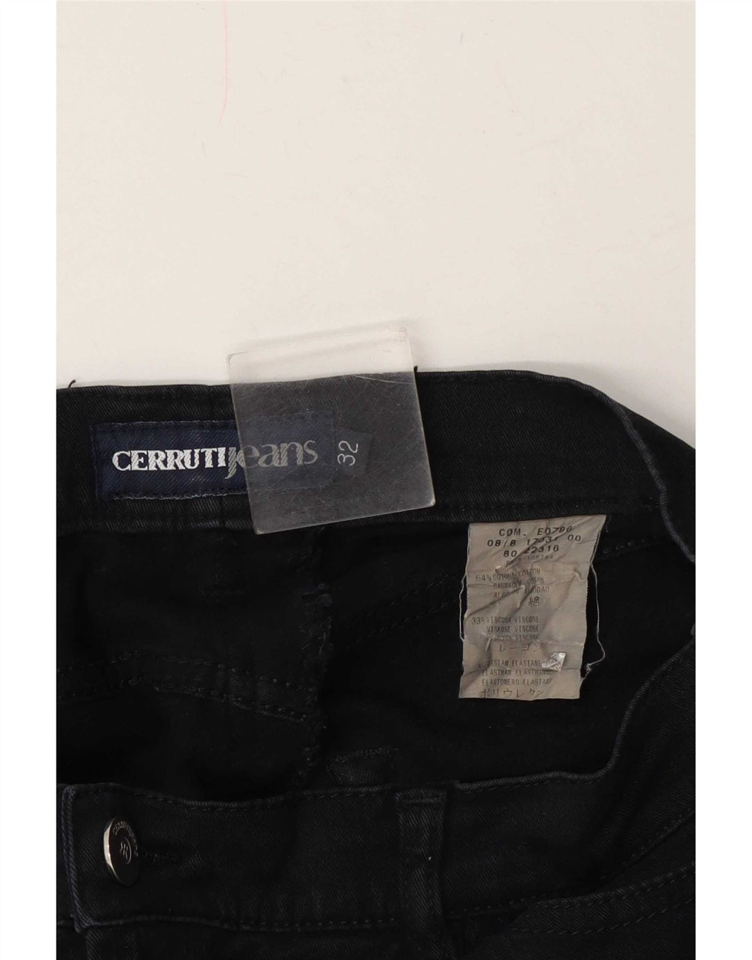 Damskie jeansy Bootcut Cerruti 1881 W32 L29 Granatowa bawełna