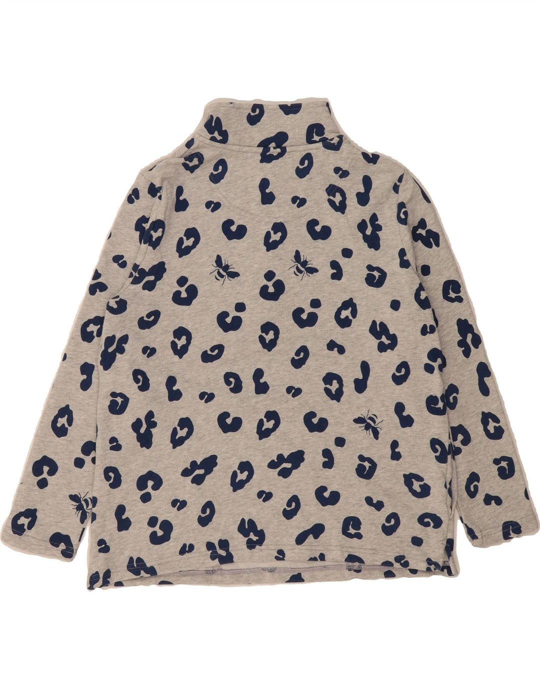 JOULES Womens Abstract Pattern Sweatshirt Jumper UK 12 Medium Grey Vintage Joules and Second-Hand Joules from Messina Hembry 