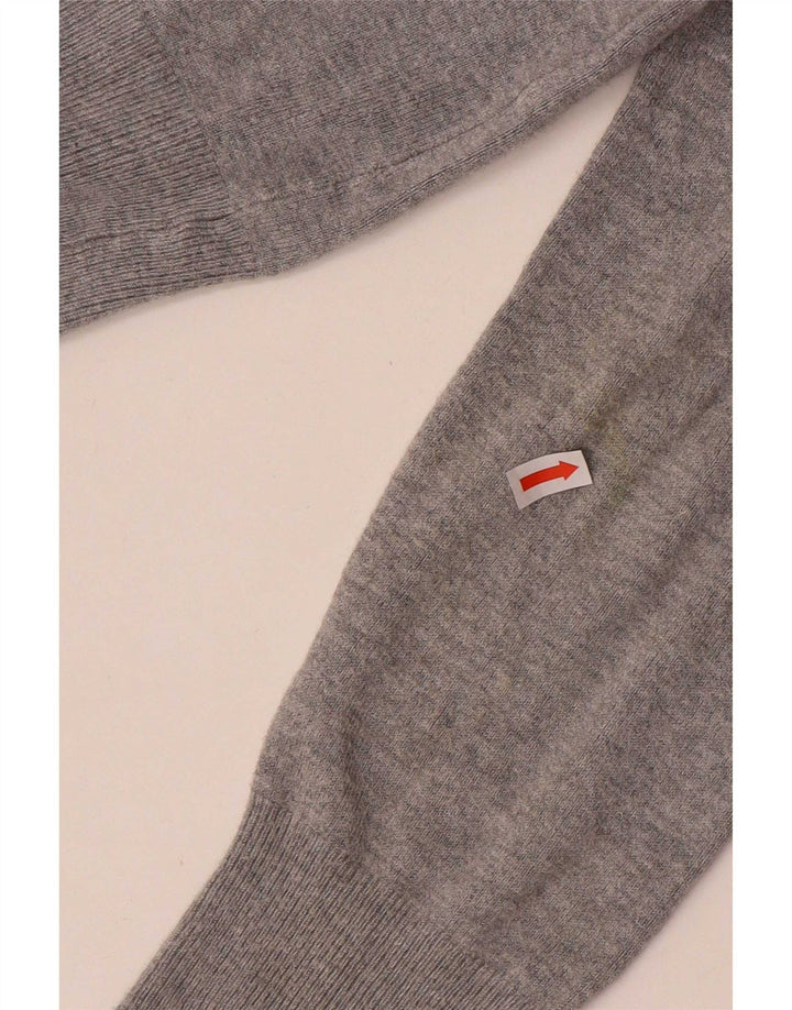 Marks & Spencer Damski sweter ze stretchem, UK 10, mały, szary, nakrapiany