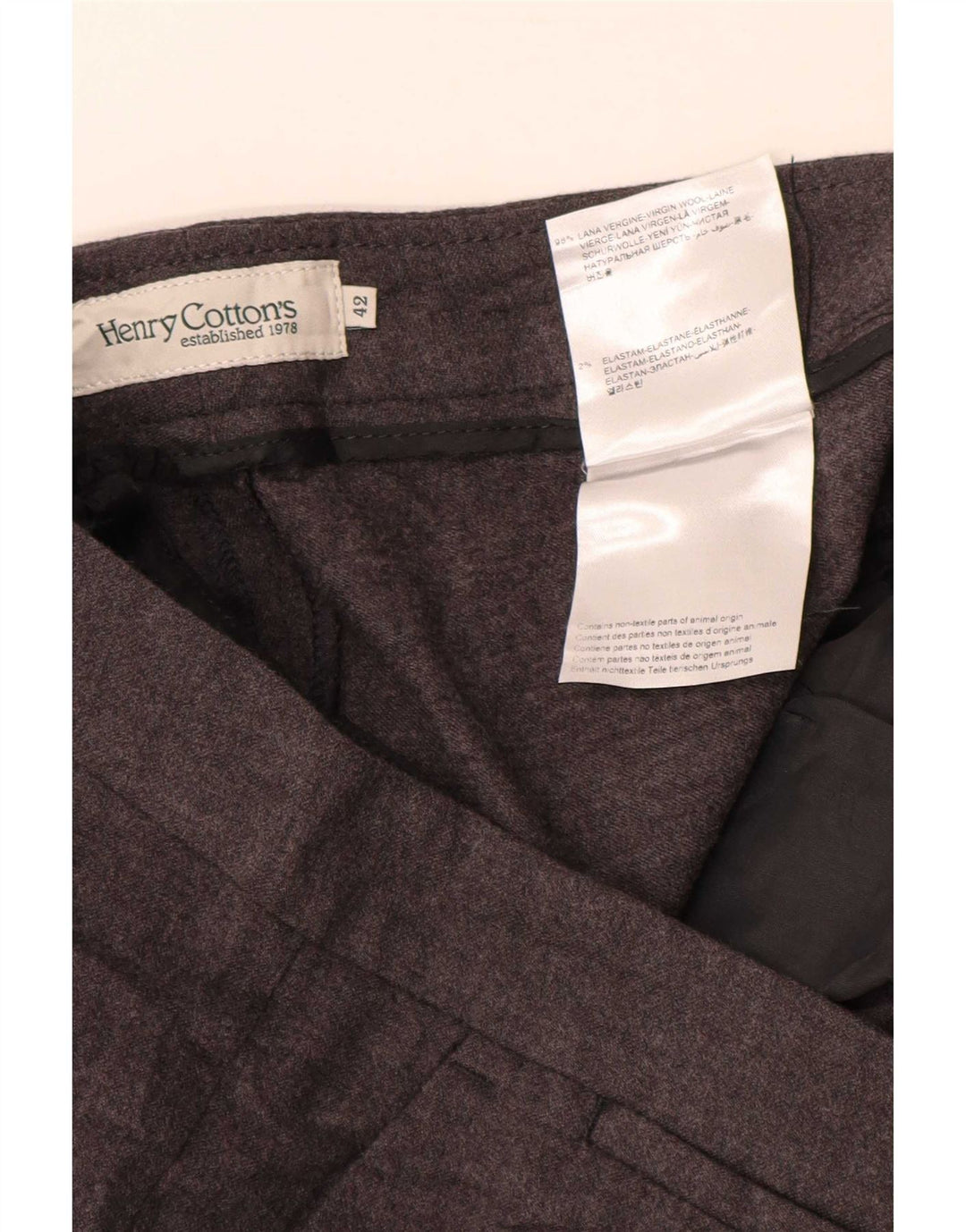 Spodnie damskie Henry Cottons IT 42 Medium W30 L26 Szara wełna