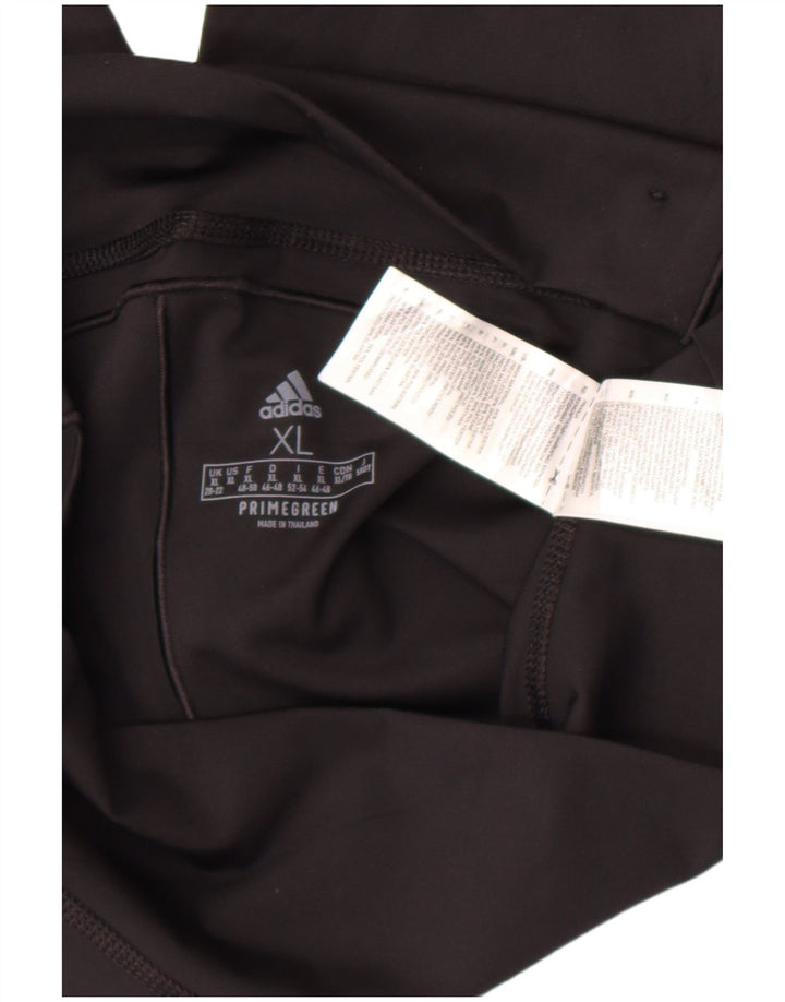 Legginsy damskie Adidas UK 20/22 XL, czarny poliester