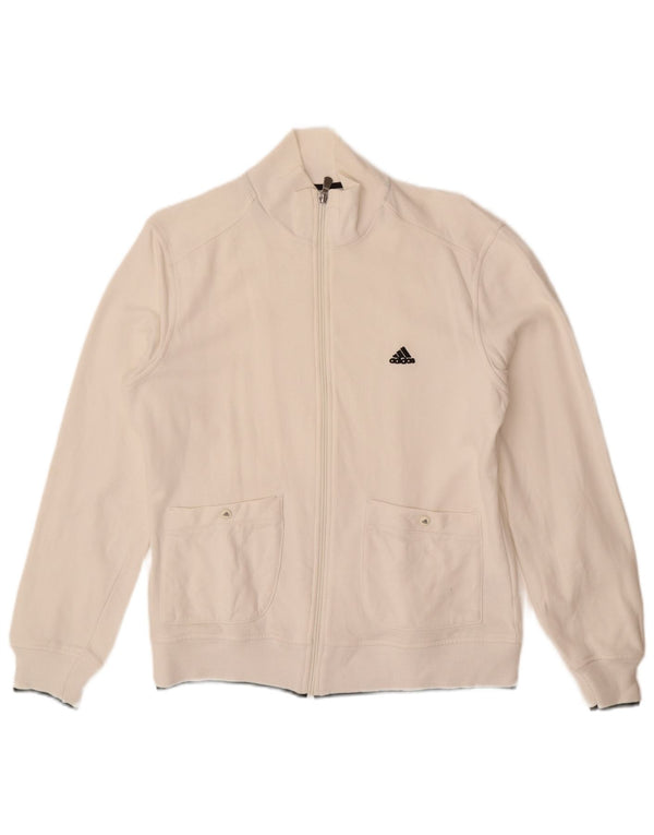 Męska kurtka dresowa ADIDAS UK 40/42 Średnia biała bawełna