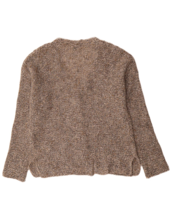 BENETTON Damski sweter oversize UK 6 XS Szary akryl