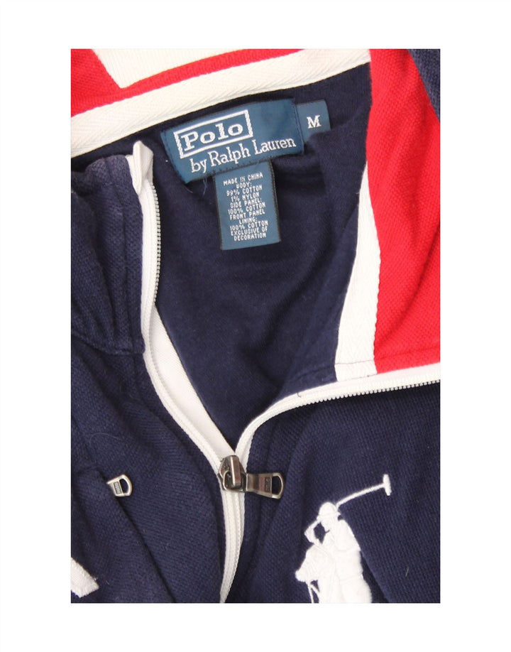 Męska kurtka dresowa Polo Ralph Lauren, średnia granatowa, blok kolorów