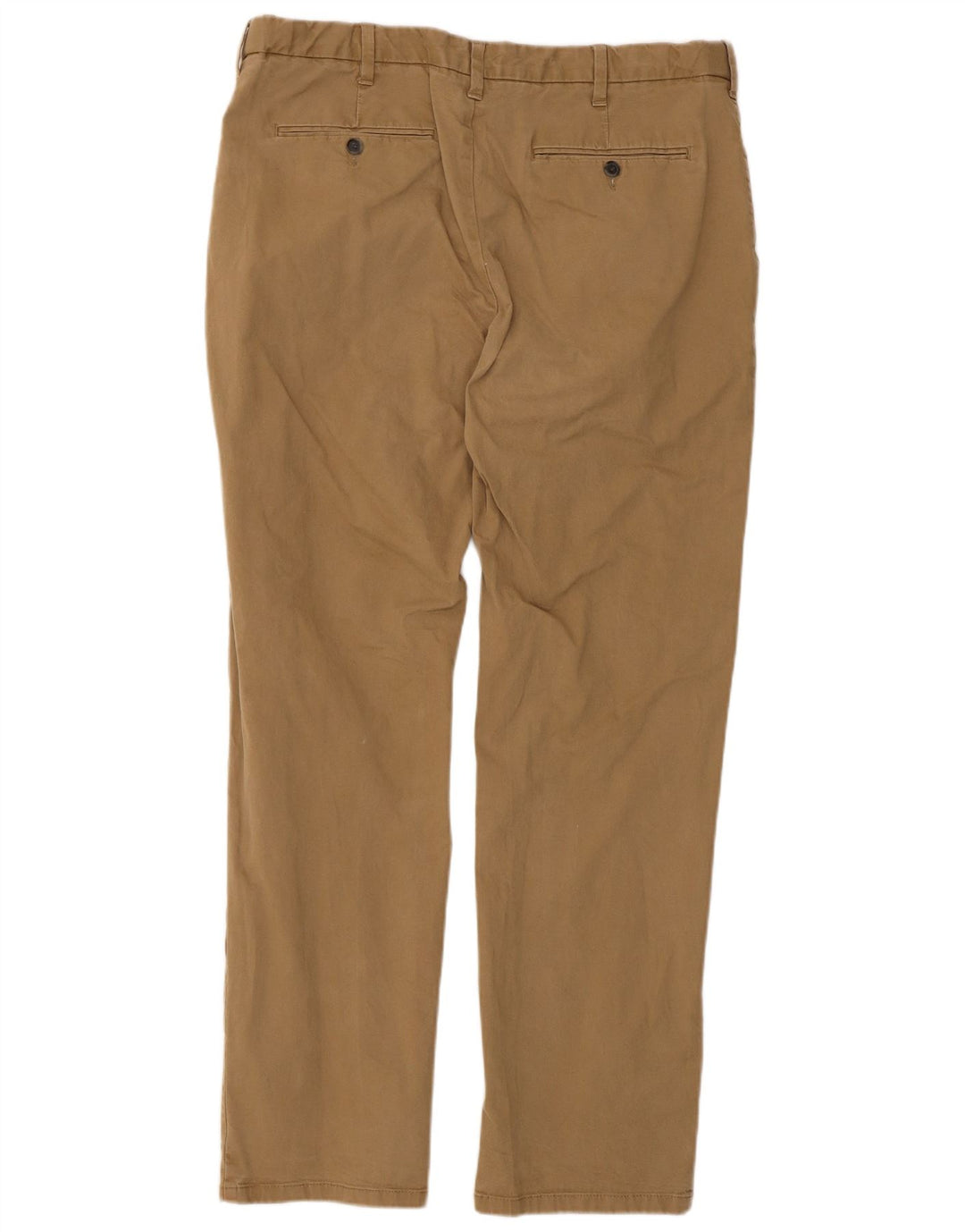 Męskie spodnie chino o regularnym kroju Marks & Spencer W38 L33 Beżowa bawełna