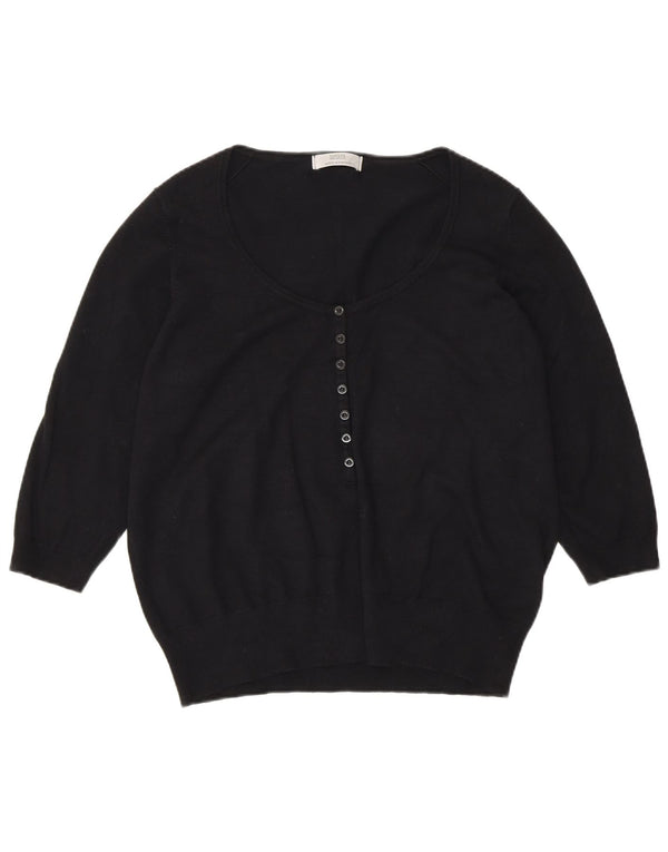 Marks & Spencer Bolerko damskie z rękawem 3/4, UK 20 2XL, czarne wiskoza