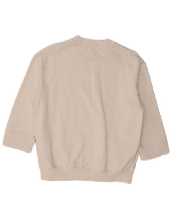 Damska bluza z rękawem 3/4 Calvin Klein Jeans, UK 14, średnia biel