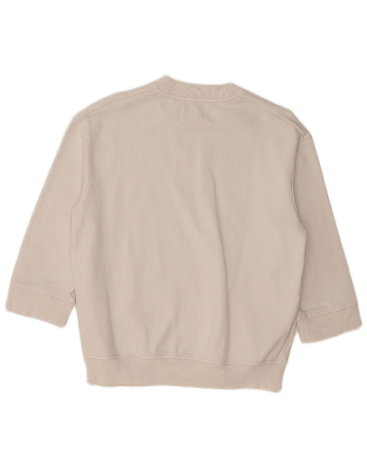 Damska bluza z rękawem 3/4 Calvin Klein Jeans, UK 14, średnia biel