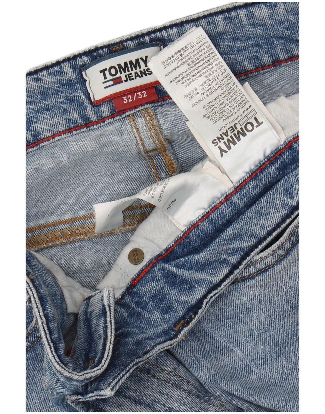 Męskie jeansy slim fit TOMMY HILFIGER W32 L32 Niebieskie bawełniane