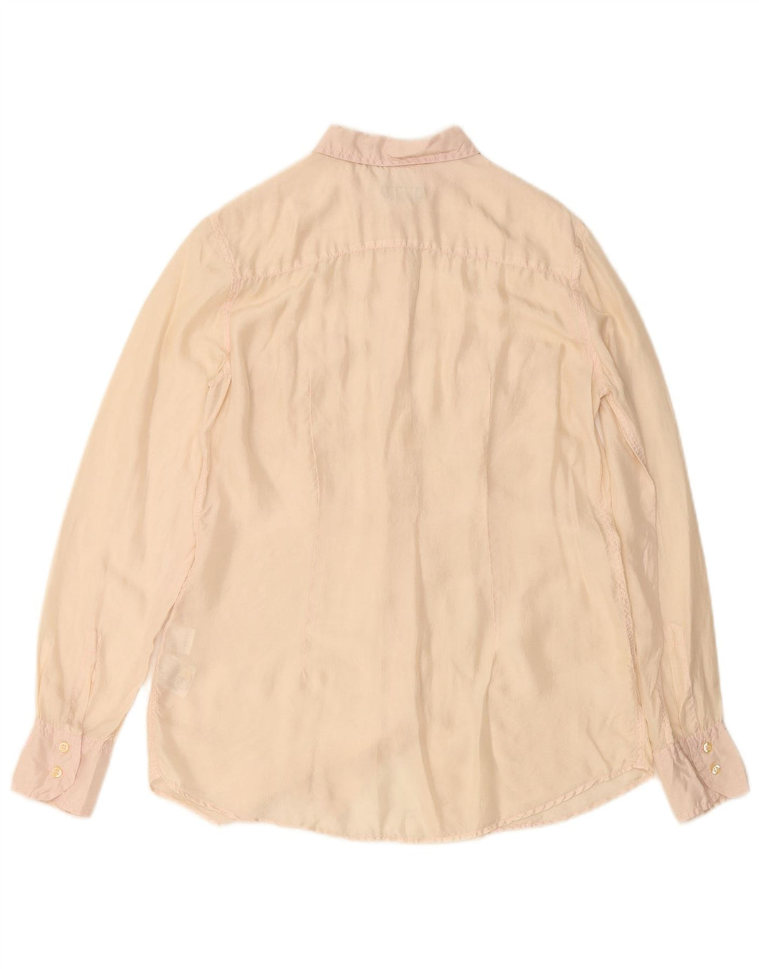 Damska bluzka koszulowa FRED PERRY UK 14 duża, beżowa, jedwabna