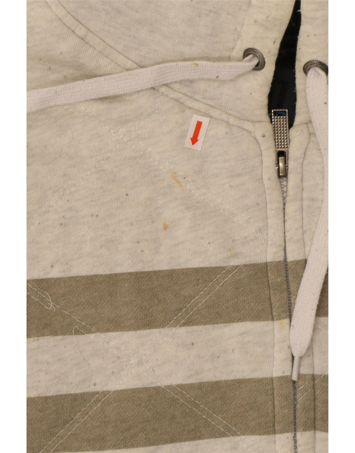 Męski sweter z kapturem i zamkiem błyskawicznym Rip Curl Średni szary, bawełniany w paski