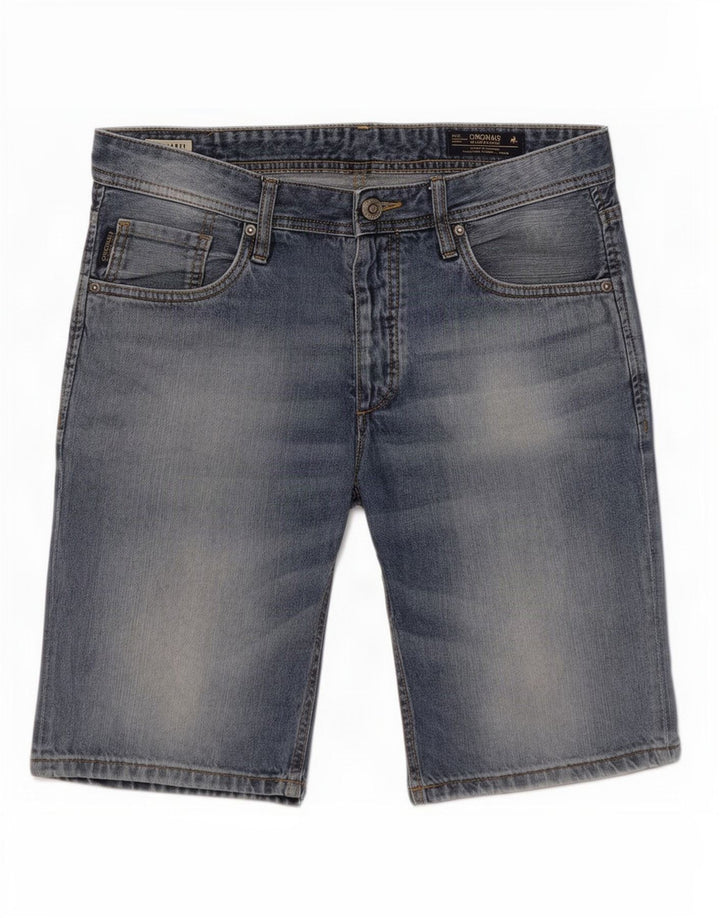 Męskie spodenki jeansowe Jack & Jones, duże, W36, niebieskie, bawełniane