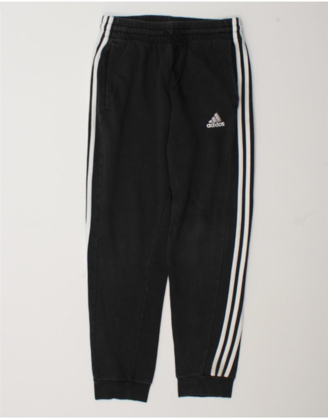 Męskie spodnie dresowe Adidas, średnie czarne, bawełniane