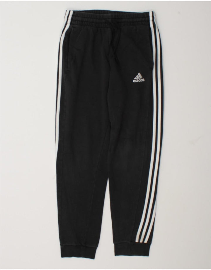 Męskie spodnie dresowe Adidas, średnie czarne, bawełniane