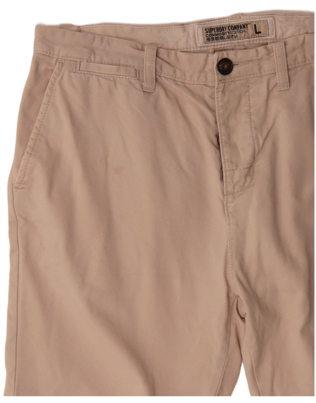 Męskie spodenki chino Superdry, duże W34, beżowa bawełna