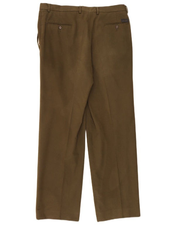 Spodnie garniturowe Paul & Shark Męskie IT 54 2XL W36 L33 Khaki Cotton