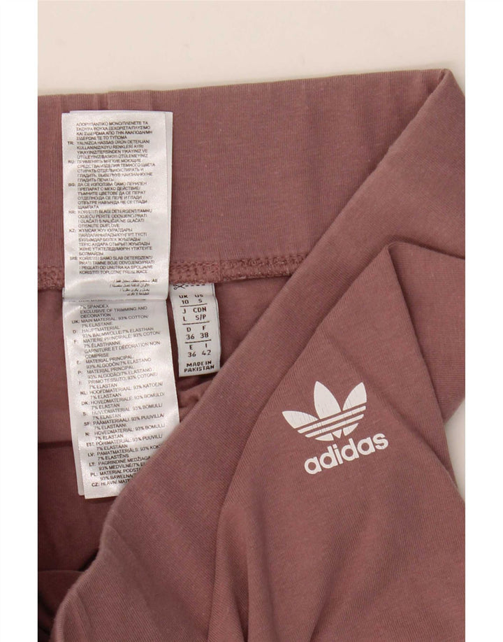 Legginsy Damskie Adidas UK 10 Małe Brązowe Bawełniane