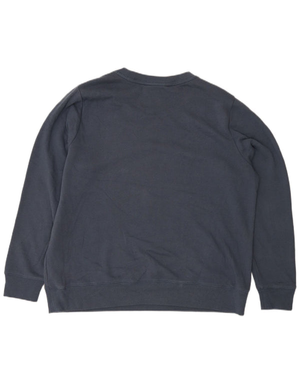 Damska bluza z grafiką Marks & Spencer UK 16, duża, granatowa