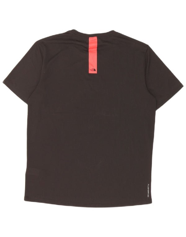 Męski T-shirt z grafiką The North Face, mały, czarny, poliestrowy