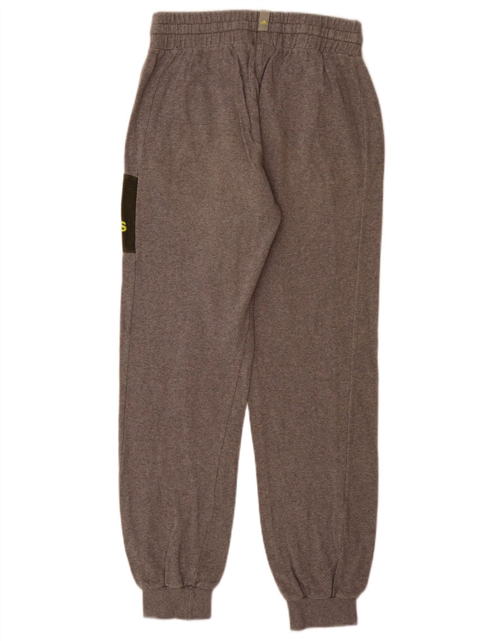 Adidas Męskie Spodnie Dresowe Joggery UK 36/38 Małe Szare Bawełniane