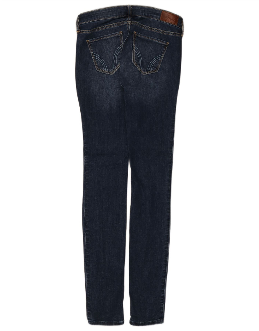 HOLLISTER Damskie jeansy super obcisłe z niską talią US 0 XS W24 L30 Niebieskie bawełniane