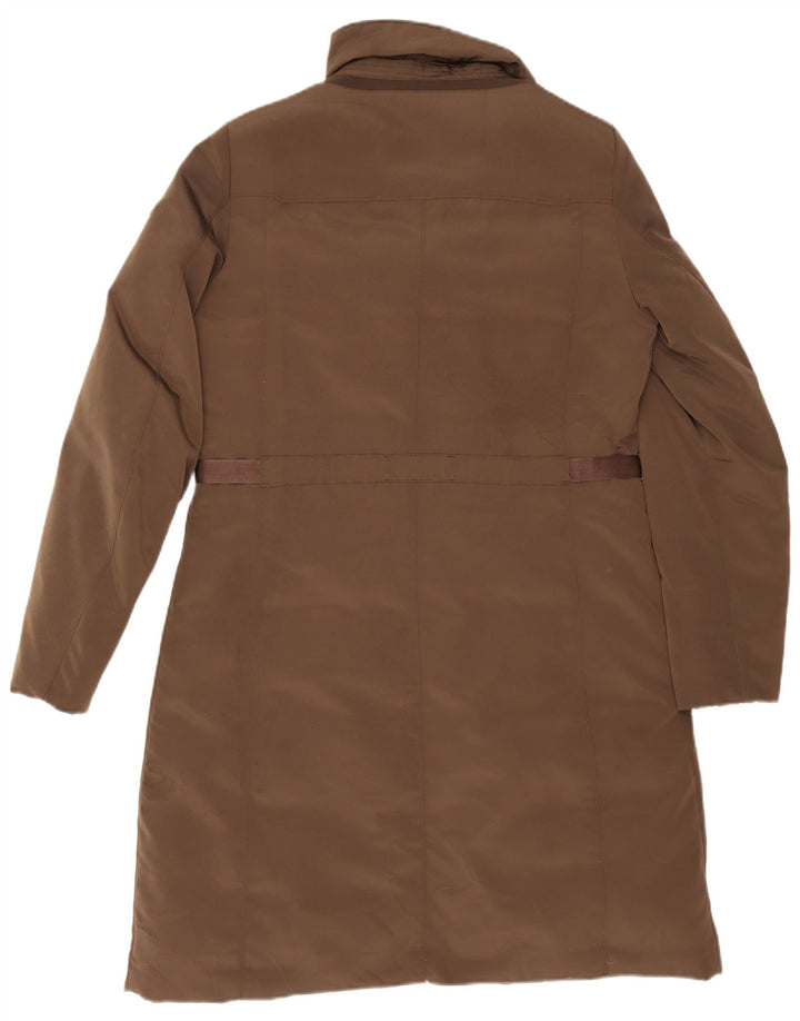 Damski płaszcz oversize Geox UK 10, mały, brązowy, poliester