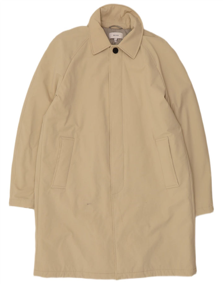 Płaszcz męski Reiss UK 42 XL, beżowy poliamid
