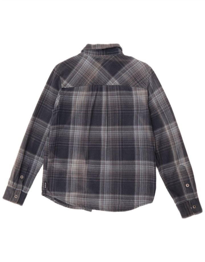 Prana Męska koszula flanelowa drwal XS w niebieską kratkę