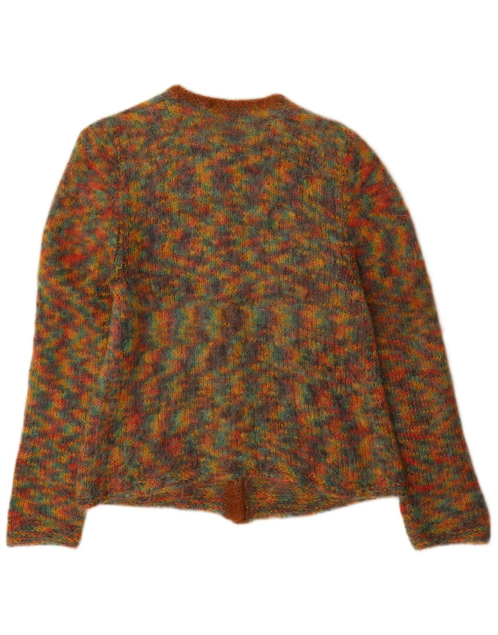 Sweter damski w stylu vintage, UK 12, średni, wielokolorowy, nakrapiany