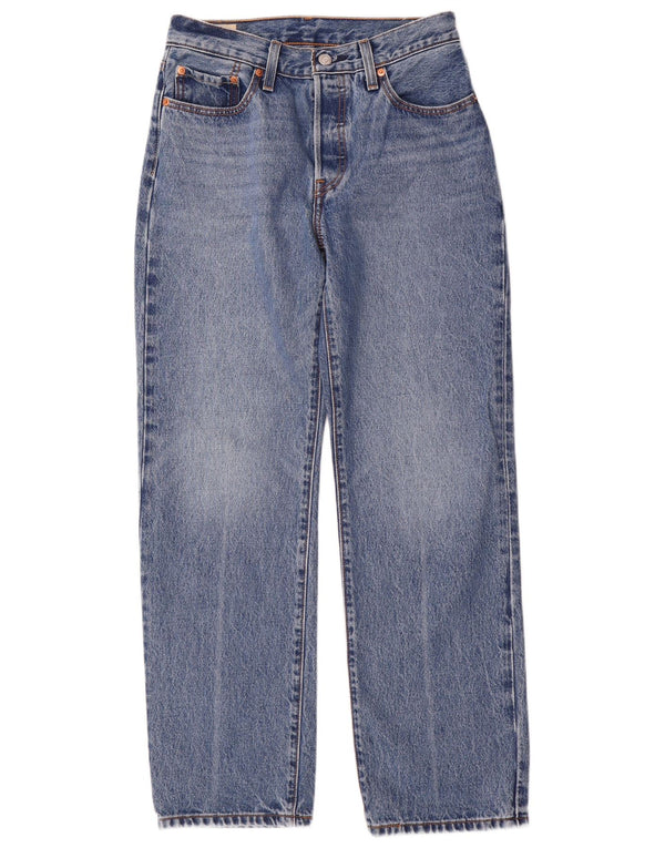 Damskie jeansy Levi's 501 Straight W26 L30 Niebieskie bawełniane, lata 90-te