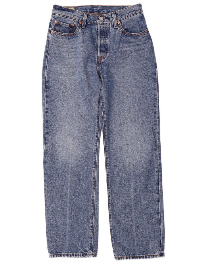 Damskie jeansy Levi's 501 Straight W26 L30 Niebieskie bawełniane, lata 90-te