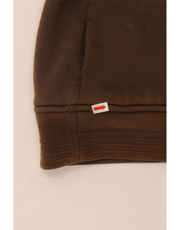 Męski sweter z kapturem i grafiką ANIMAL, duży, brązowy, bawełniany