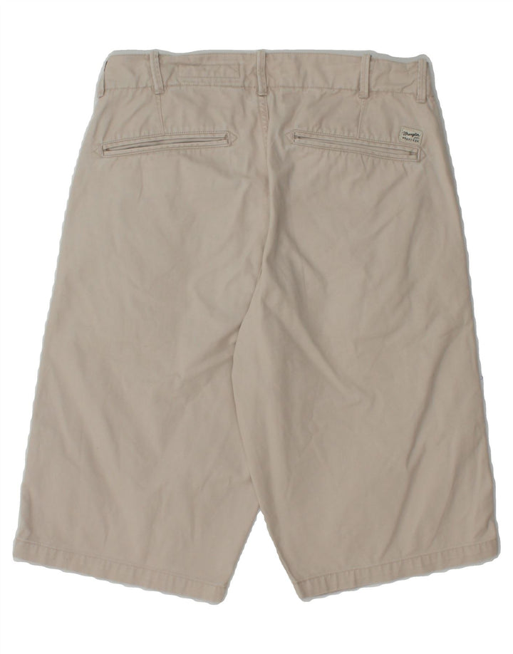 WRANGLER Mens Chino Shorts W29 Small Beige Cotton Vintage Wrangler and Second-Hand Wrangler from Messina Hembry 
