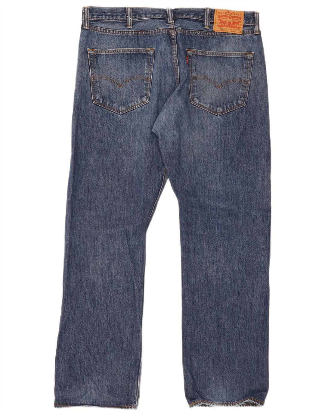 Męskie jeansy Levi's 501 Straight W38 L30 Niebieskie bawełniane