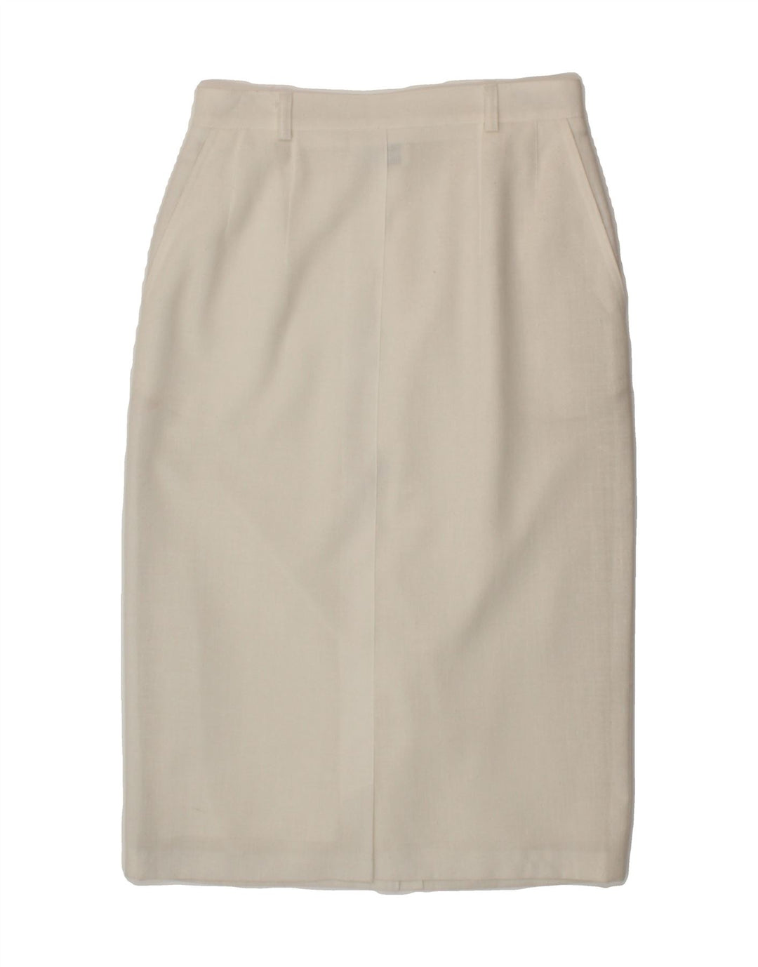 HAMMER Womens Pencil Skirt EU 38 Medium W29  White Polyester Vintage Hammer and Second-Hand Hammer from Messina Hembry 