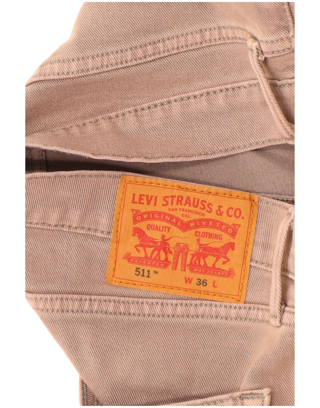 Męskie spodenki jeansowe LEVI'S 511 W36, duże, szare