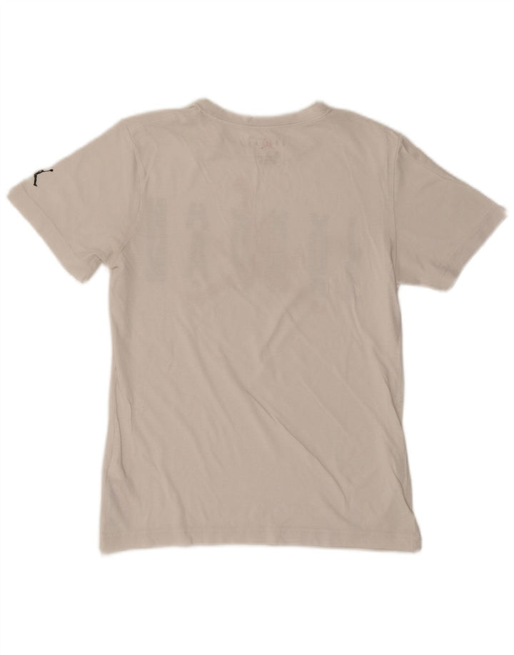 Chłopięcy T-shirt z grafiką JORDAN na 12-13 lat, duży, biały, bawełniany